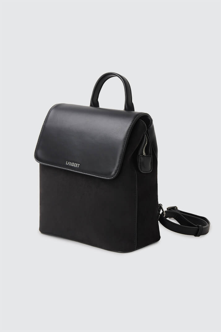 Sac à dos en cuir vegan et en suède LAMBERT