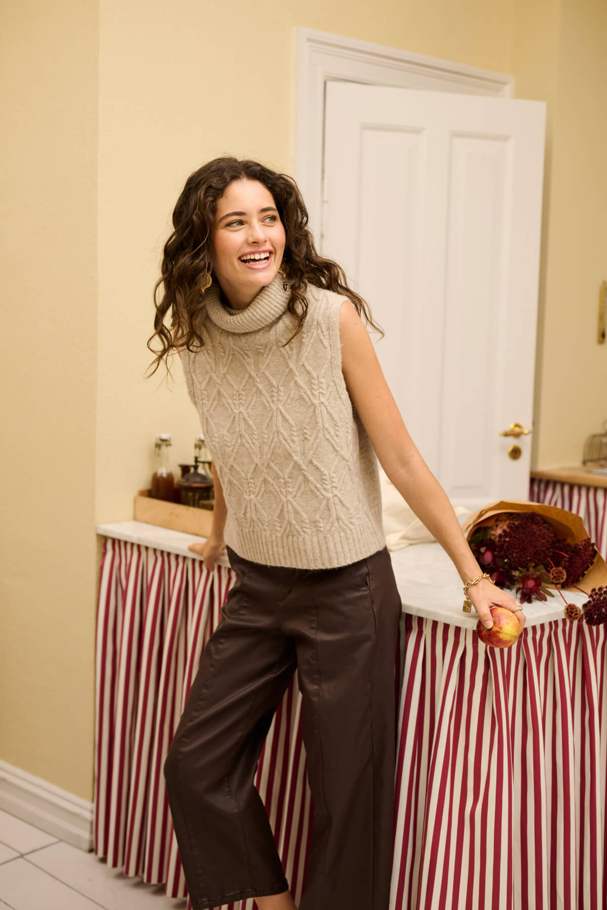 Pantalon Similicuir CREAM WINNI