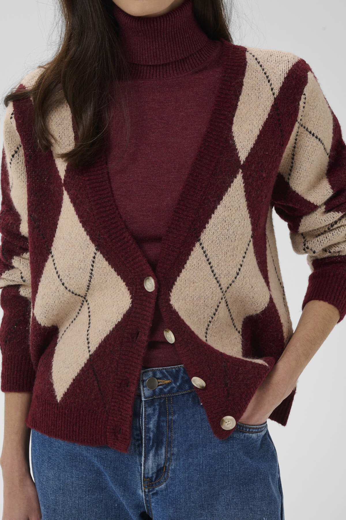 Cardigan ICHI ARGYLE