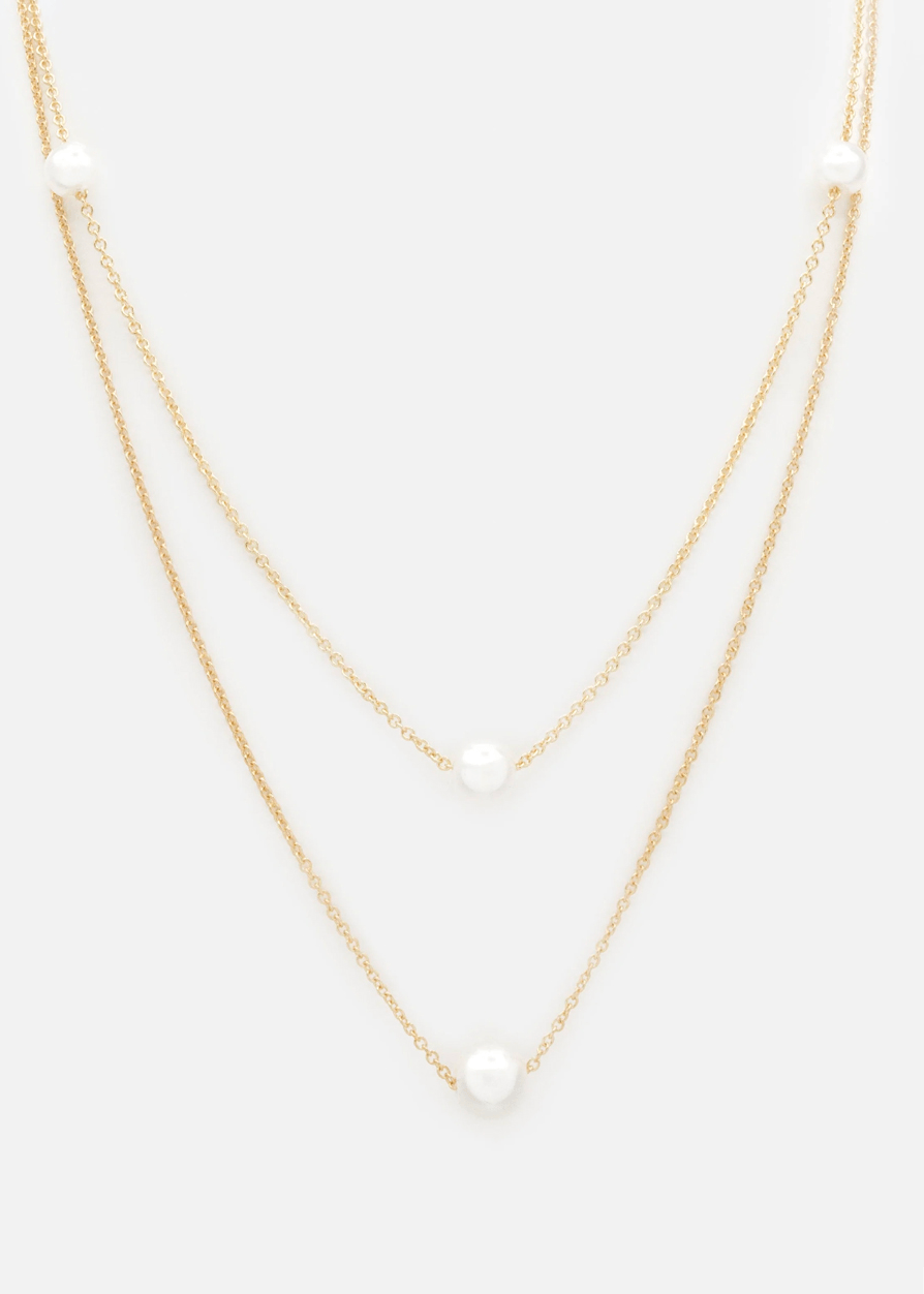 Collier double chaîne BIZOU