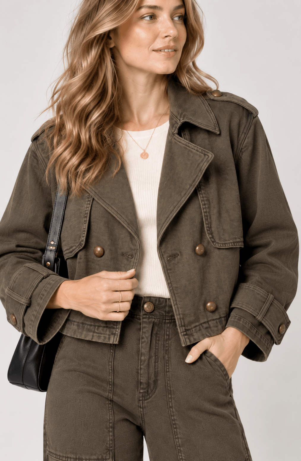 Veste LIVERPOOL CROPPED DENIM