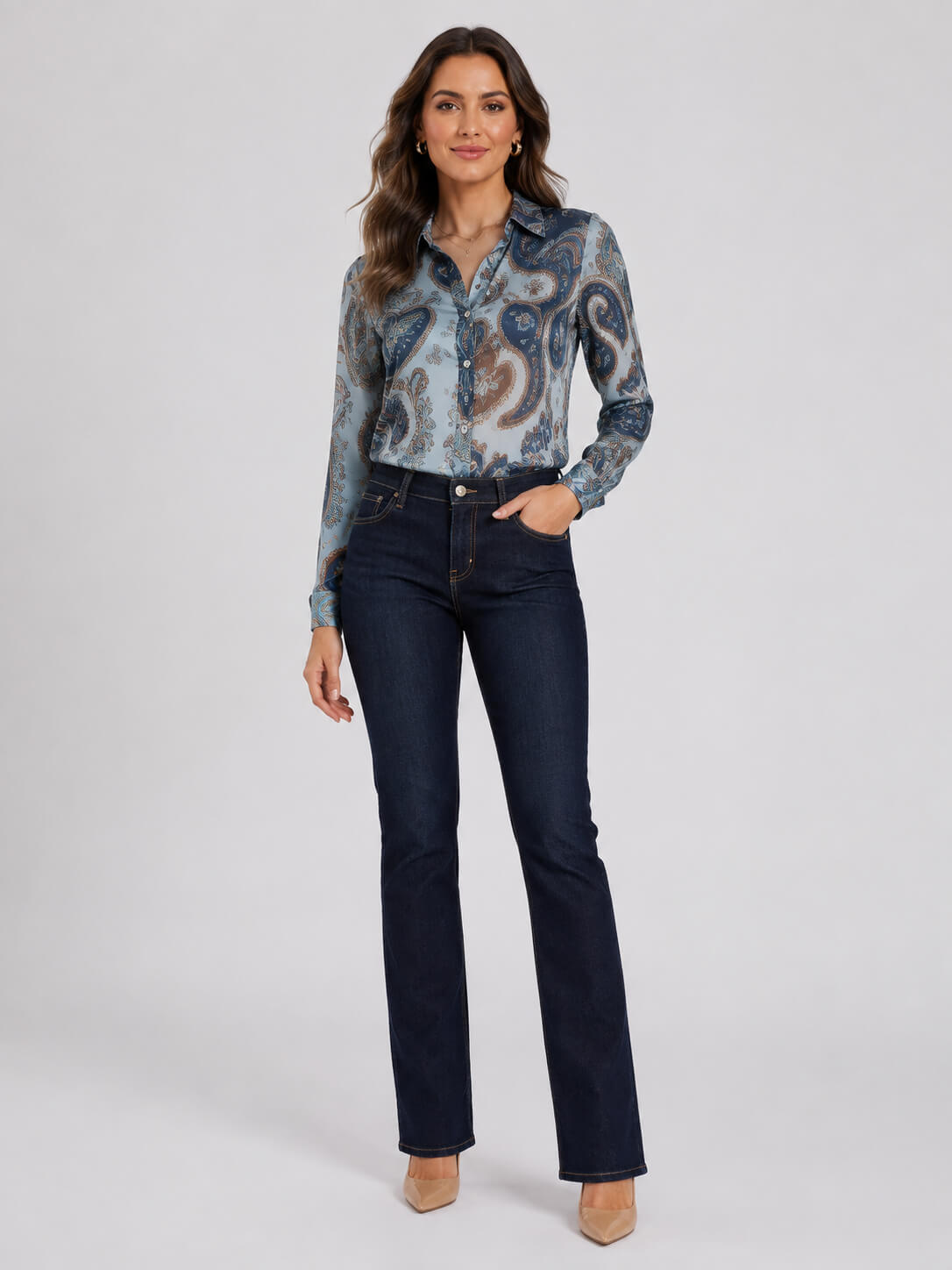 Jeans GUESS STRAIGHT MID