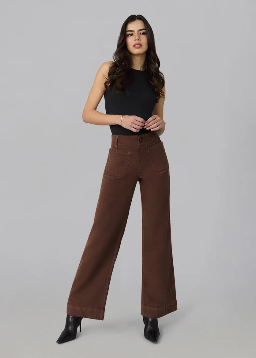 Pantalon corduroy LOLA DENIM WIDE LEG