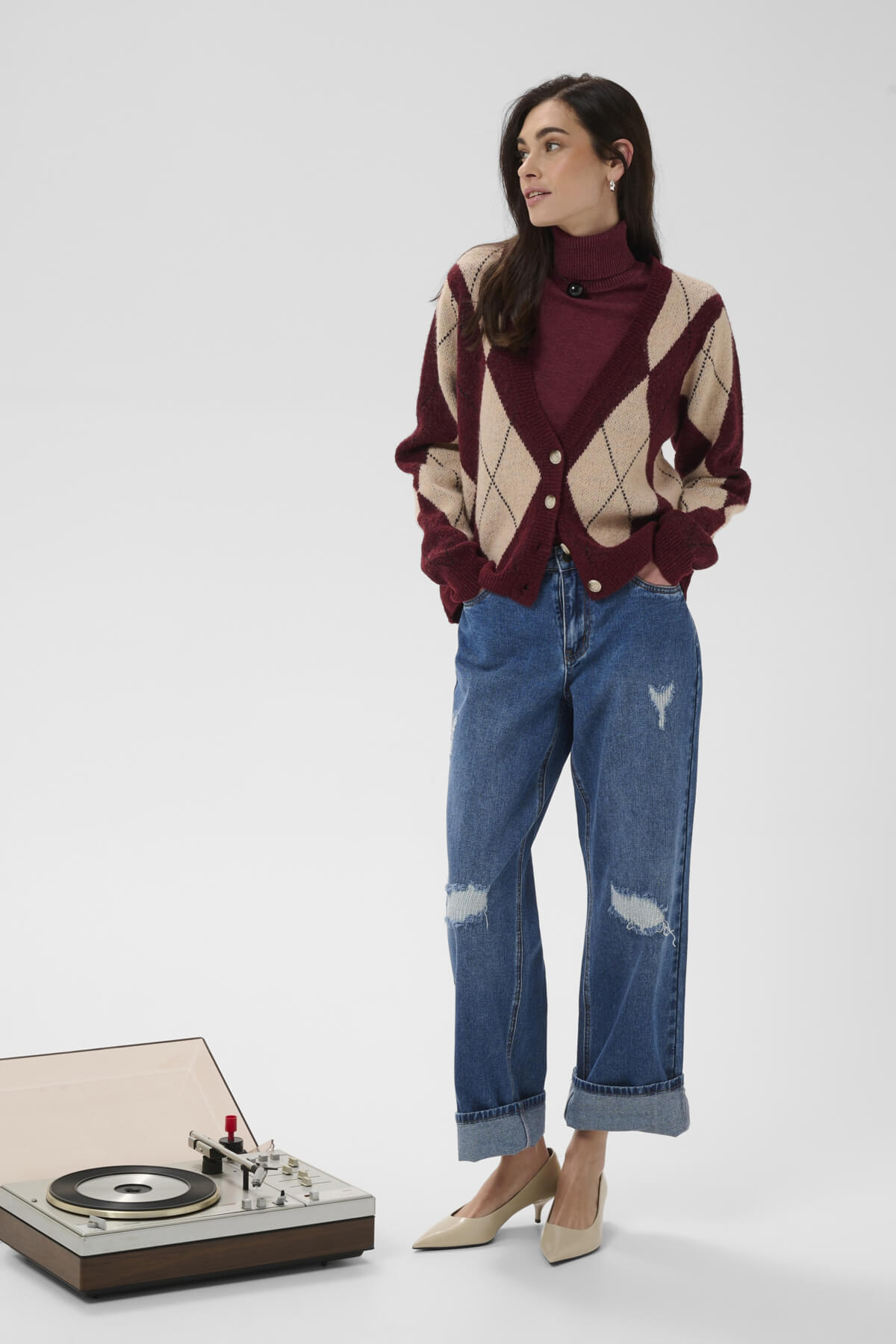 Cardigan ICHI ARGYLE