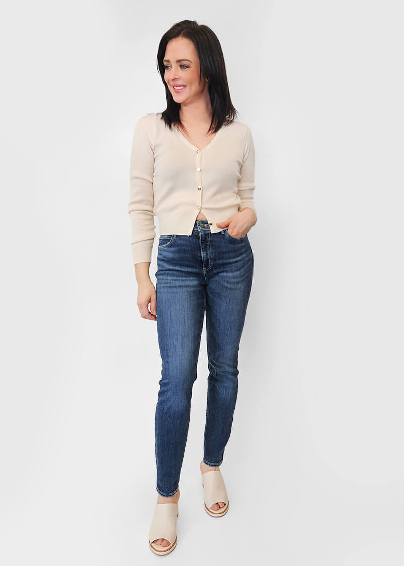 Jeans taille haute GUESS " CRX d
