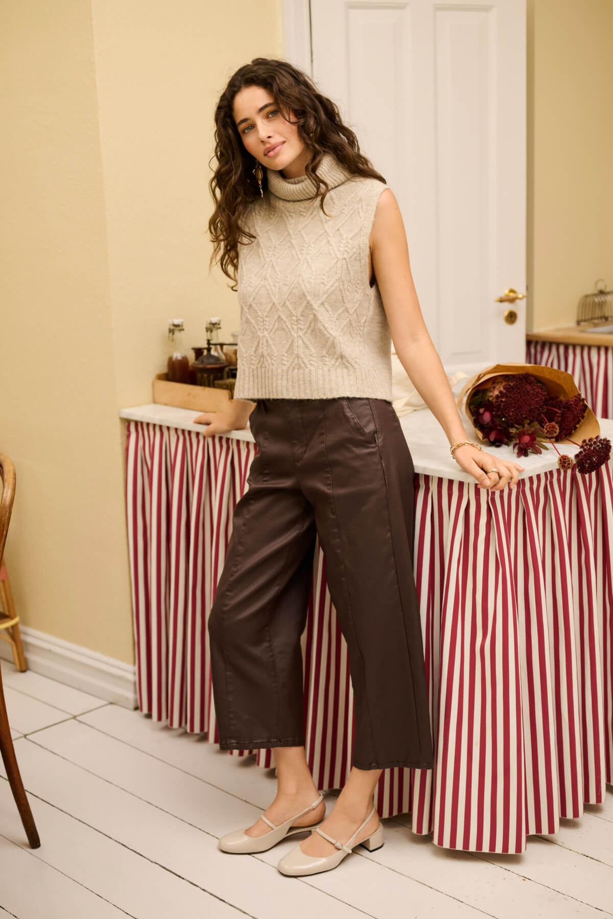 Pantalon Similicuir CREAM WINNI