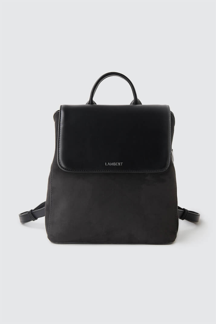 Sac à dos en cuir vegan et en suède LAMBERT